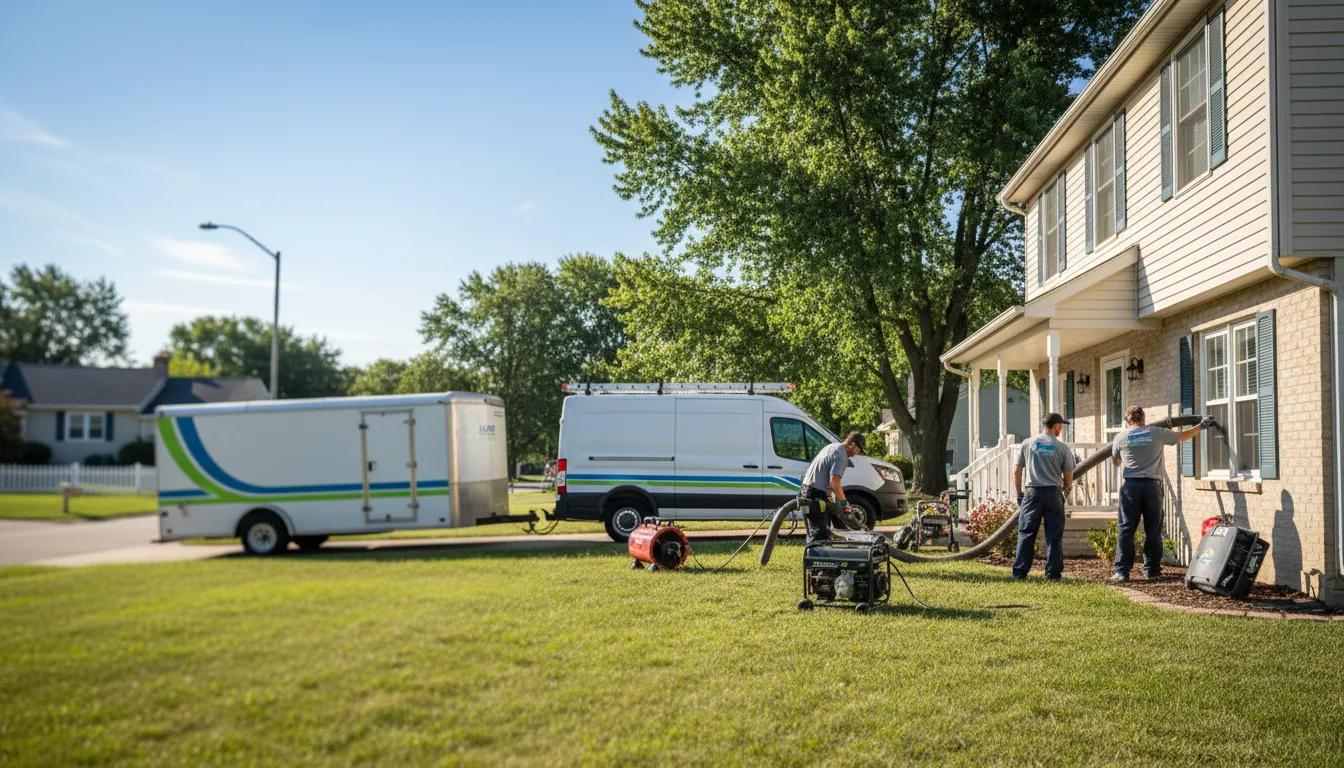 Flooded Basement Restoration And Cleanup With Repair in Wenona, IL near me